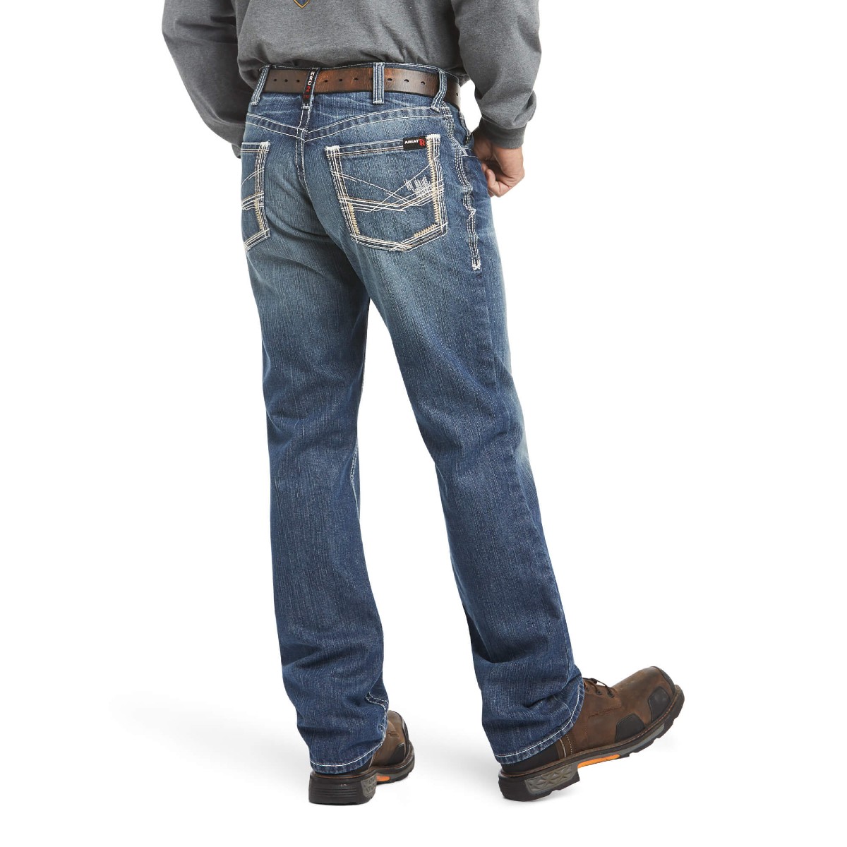 Ariat FR M4 Relaxed Workhorse Bootcut Pant in Gray