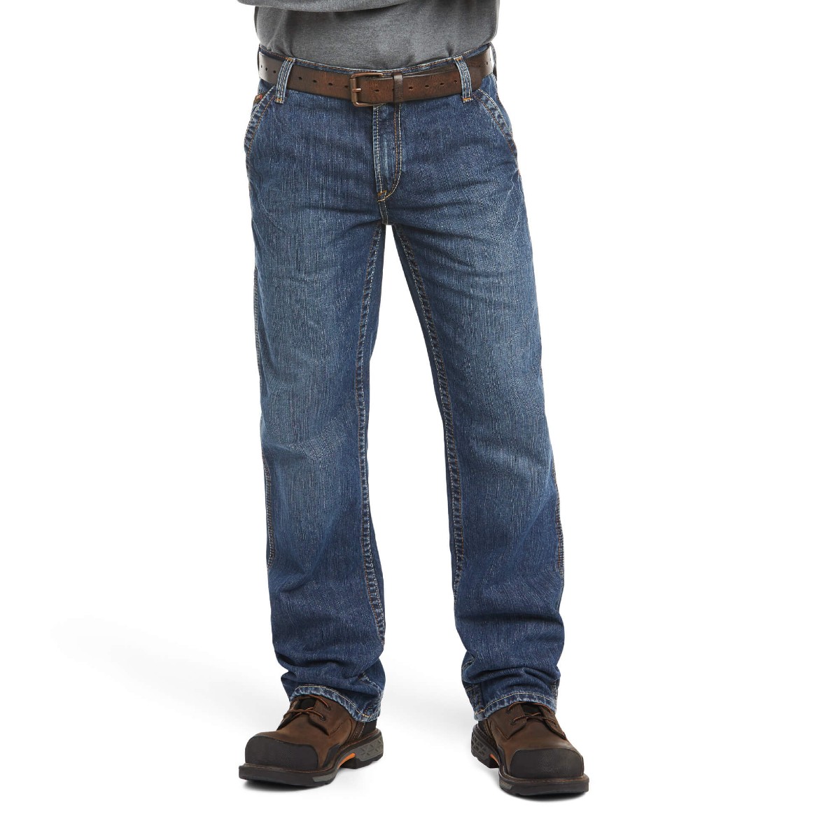 Ariat FR M4 Relaxed Workhorse Bootcut Pant in Gray